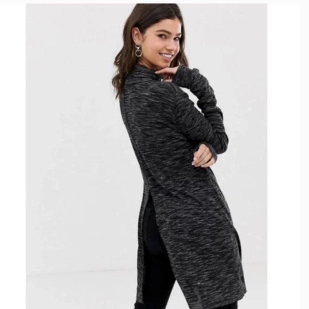 Free People Sweaters | Free People Stone Cold Split Back Cowl Neck Tunic (295)